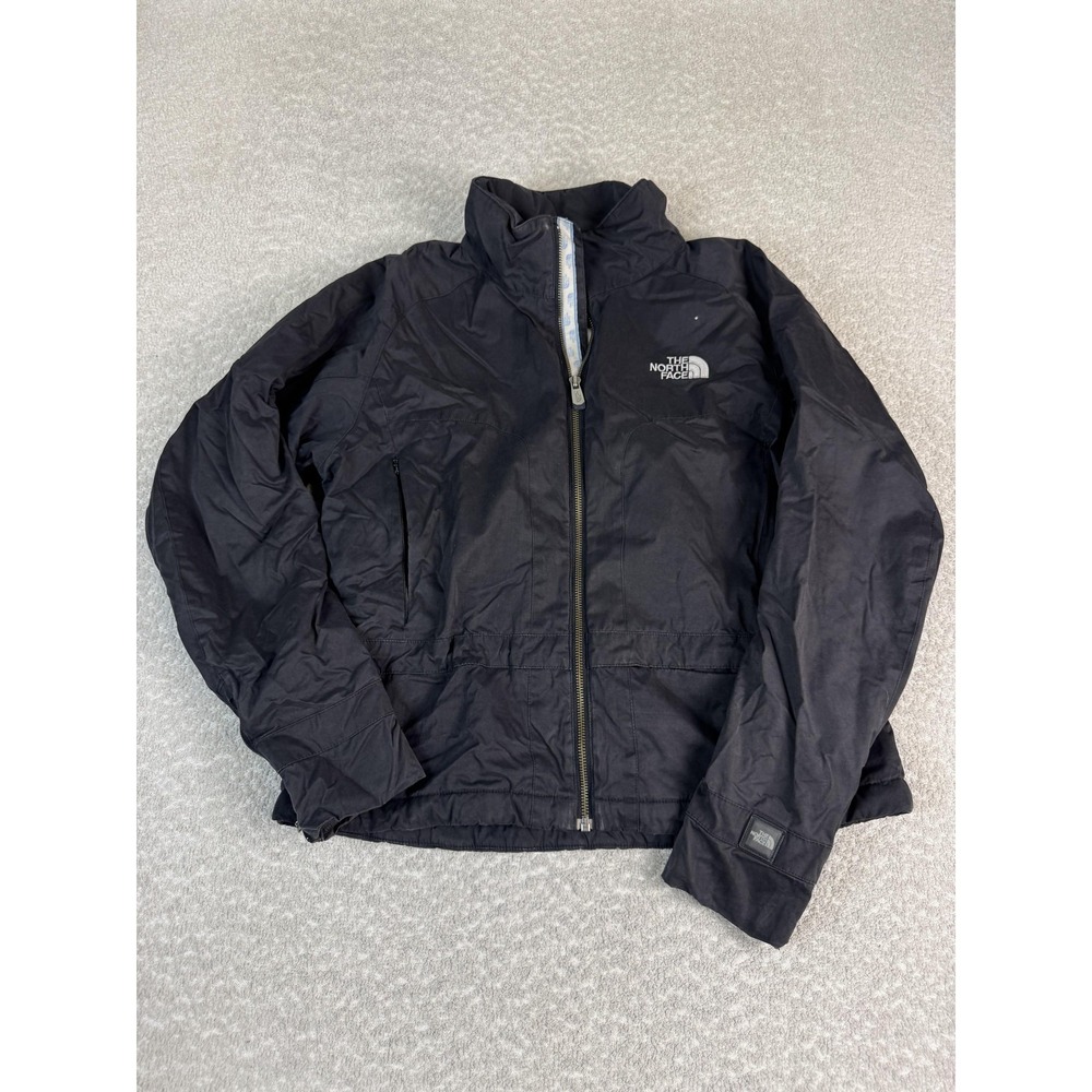 The North Face Jacket Womens Medium Black Cotton Blend Quilted Lined Insulated